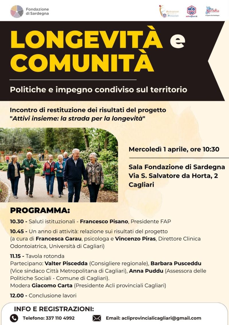 LONGEVITA' E COMUNITA' - CAGLIARI
