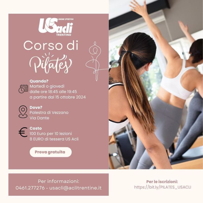 Corso di Pilates - US Acli Trentino (TN)