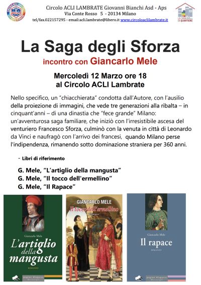 La Saga degli Sforza - Circolo Acli Lambrate (MI)