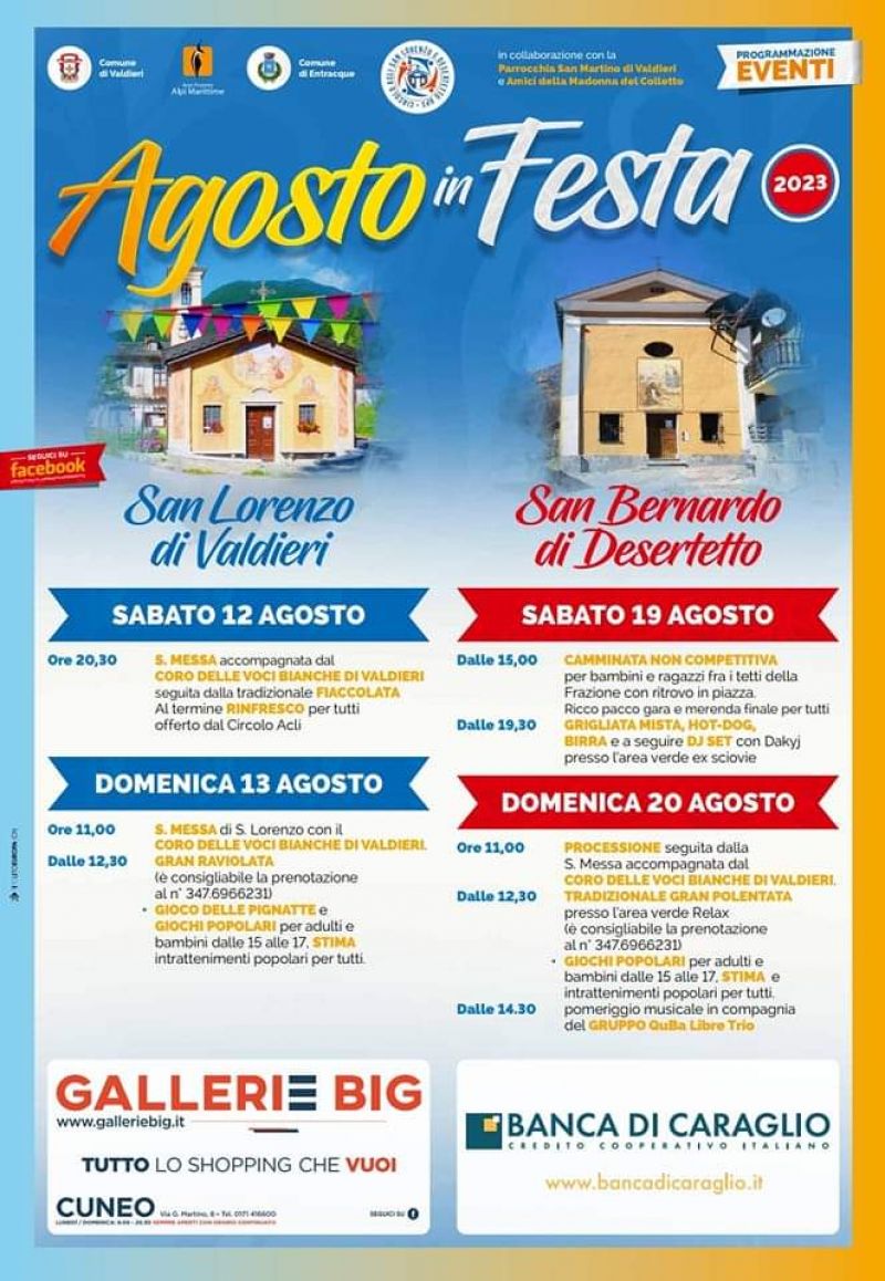 Agosto in Festa - Circolo Acli San Lorenzo e Desertetto (CN)