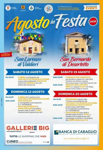 Agosto in Festa - Circolo Acli San Lorenzo e Desertetto (CN)