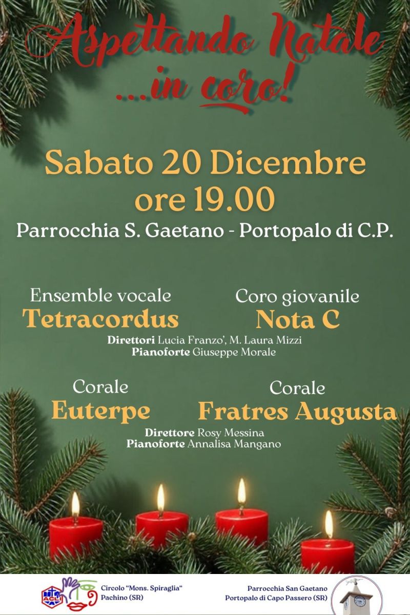 Aspettando Natale... in coro! - Portopalo di Capo Passero (SR) - Circolo Acli Pachino (SR)