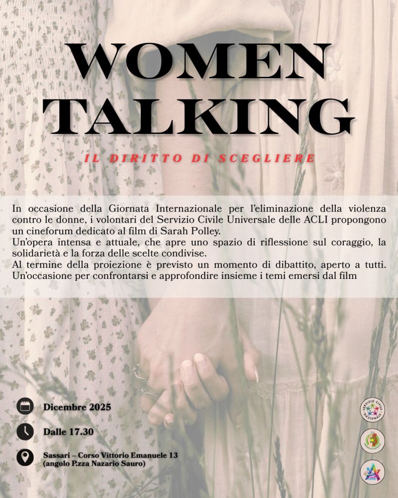 Women Talking - Sassari - Acli Sassari (SS)