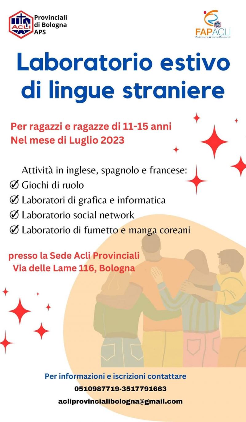 Laboratorio Estivo di Lingue Straniere - Acli Bologna (BO)