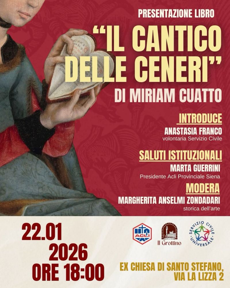 PRESENTAZIONE DEL LIBRO "IL CANTICO DELLE CENERI" - SIENA