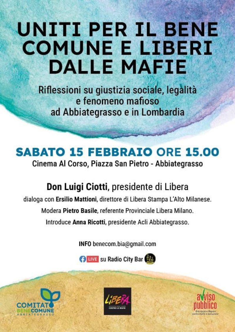 Uniti per il bene comune e liberi dalle mafie - Circolo Acli Abbiategrasso (MI)