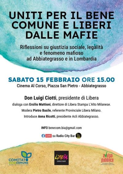 Uniti per il bene comune e liberi dalle mafie - Circolo Acli Abbiategrasso (MI)