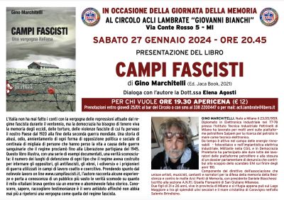 Presentazione libro &quot;Campi Fascisti&quot; - Circolo Acli Lambrate (MI)