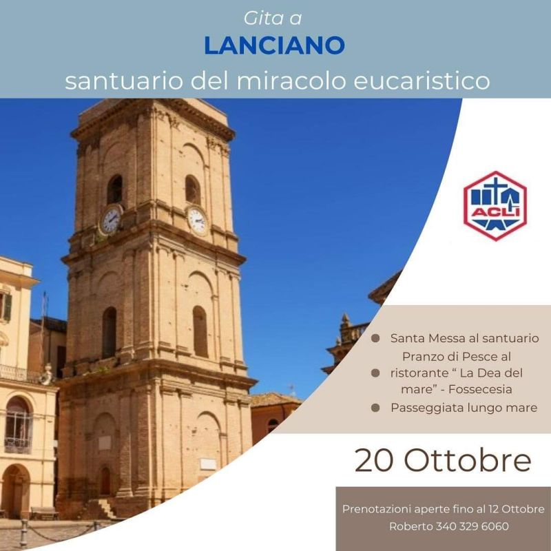 Gita a Lanciano - Circolo Acli Sant'Angelo di Celle (PG)