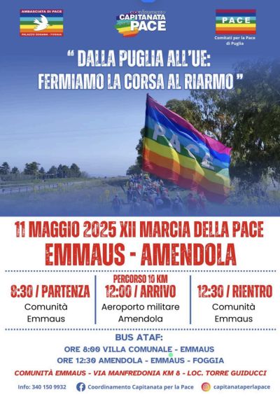 Dalla Puglia all'UE: Fermiamo la corsa al riarmo - Acli Foggia (FG)