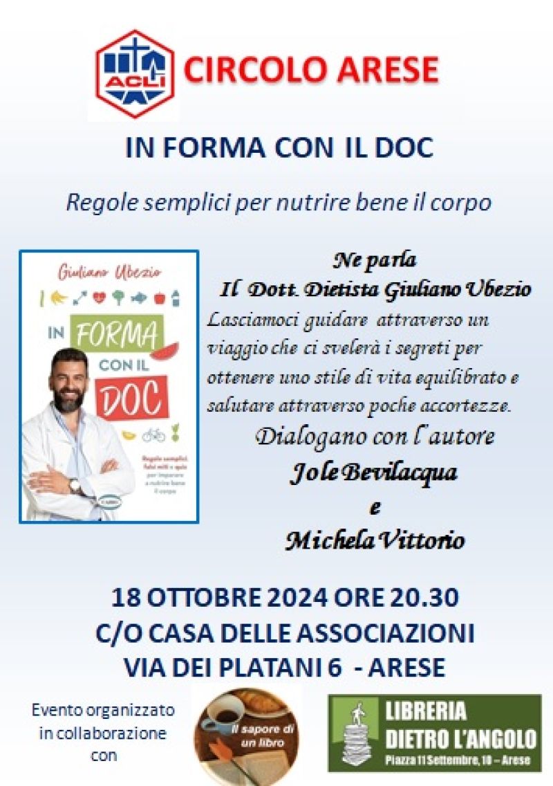 Presentazione libro &quot;In forma con il Doc&quot; - Circolo Acli Arese (MI)