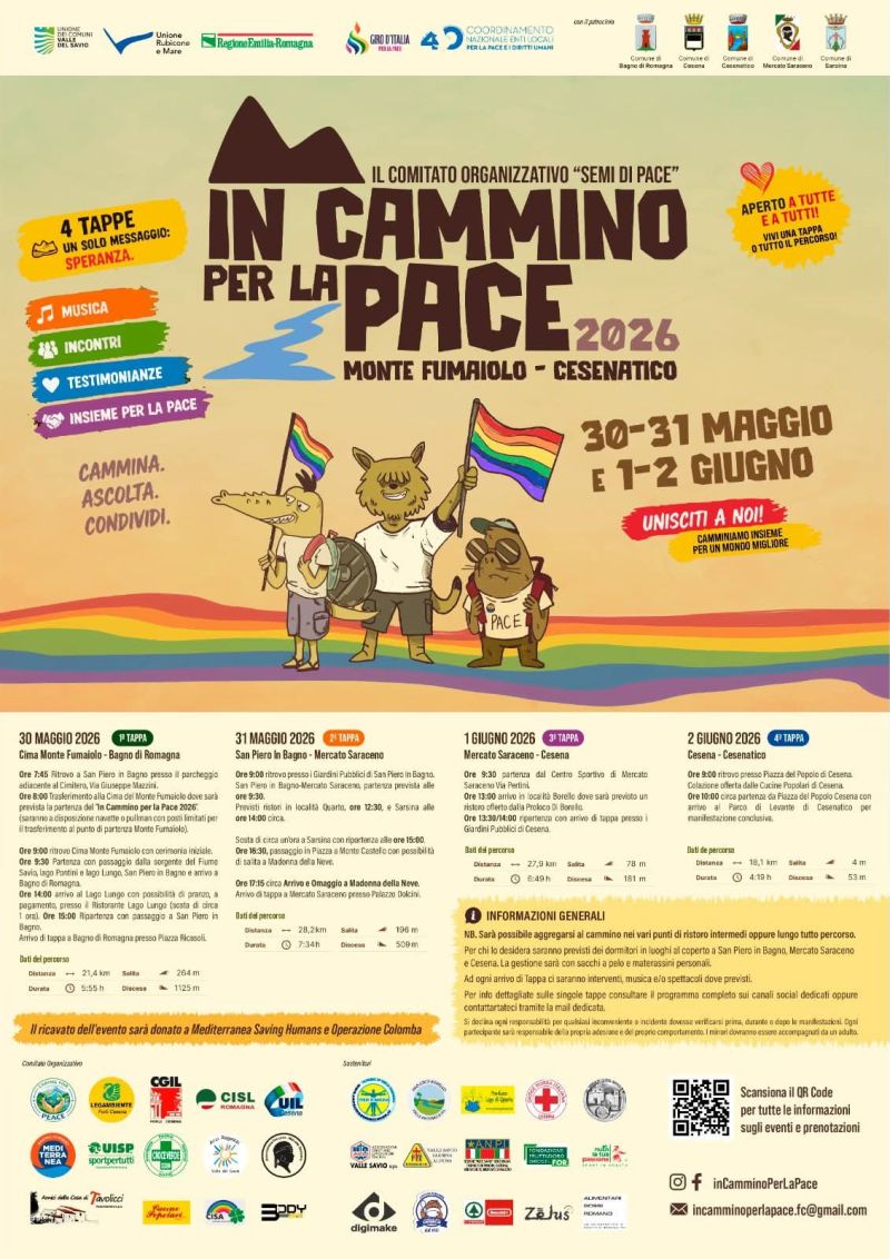 IN CAMMINO PER LA PACE: MONTE FUMAIOLO - CESENATICO