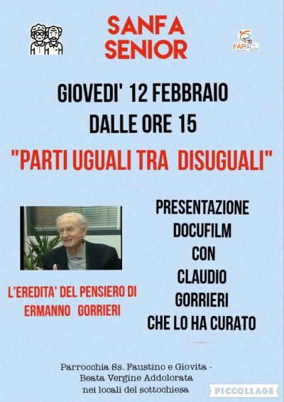PARTI UGUALI TRA DISUGUALI, DOCUFILM - MODENA