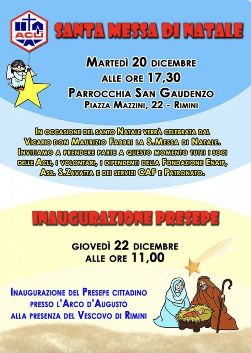 Santa Messa di Natale - Acli Rimini (RN)