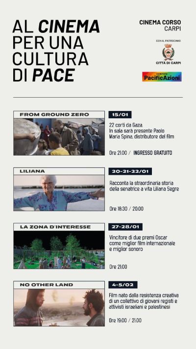 Al cinema per una cultura di pace - Carpi (MO) - Circolo Acli Carpi (MO)