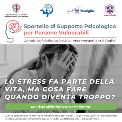 Sportello di Supporto Psicologico per Persone Vulnerabili - Acli Cagliari (CA)