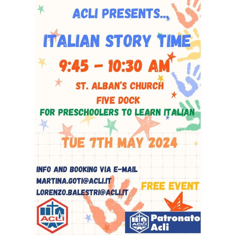 Italian Story Time - Acli Australia e Patronato Acli Australia