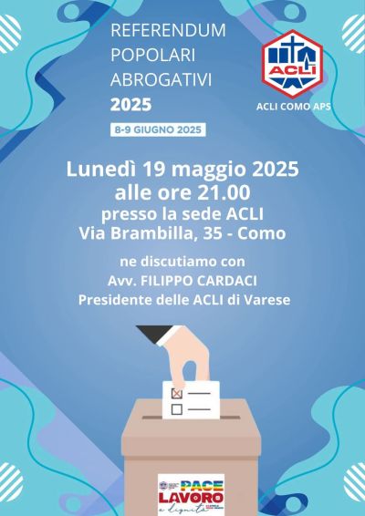 Referendum Popolari Abrogativi 2025 - Acli Como (CO)