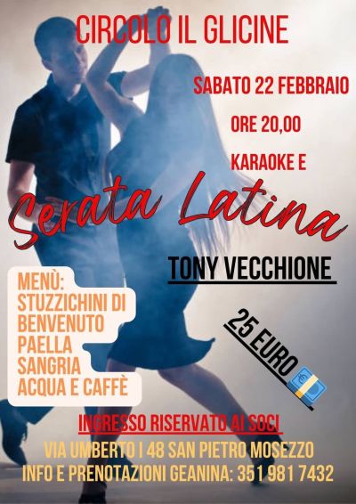 Serata Latina - Circolo Acli "Il Glicine" (NO)