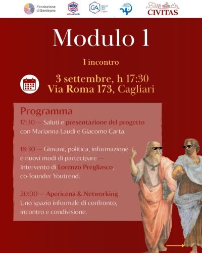 PERCORSO DI FORMAZIONE CIVICA - INCONTRO 1 - CAGLIARI - ACLI CAGLIARI - GA CAGLIARI