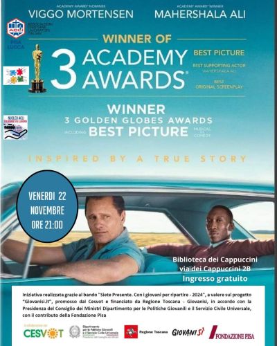 Proiezione di "Green Book" - Nucleo Acli Solidarietà e Lavoro e Acli Pisa e Lucca (PI)