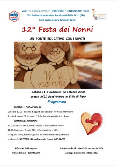 12° Festa dei Nonni - Fano (PU) - Circolo Acli Sant'Andrea in Villis (PU)