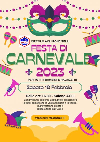 Festa di carnevale 2023 - Circolo Acli Roncitelli (AN)