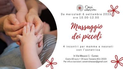 Massaggio dei piccoli - Ass. &quot;Oasi Ostetriche&quot; aff. Acli Cuneo (CN)