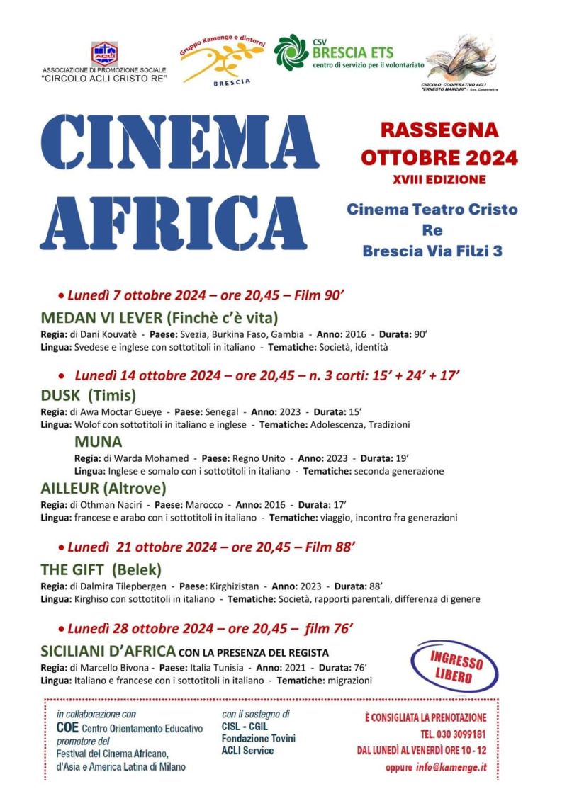 Cinema Africa - Circolo Acli Cristo Re (BS)