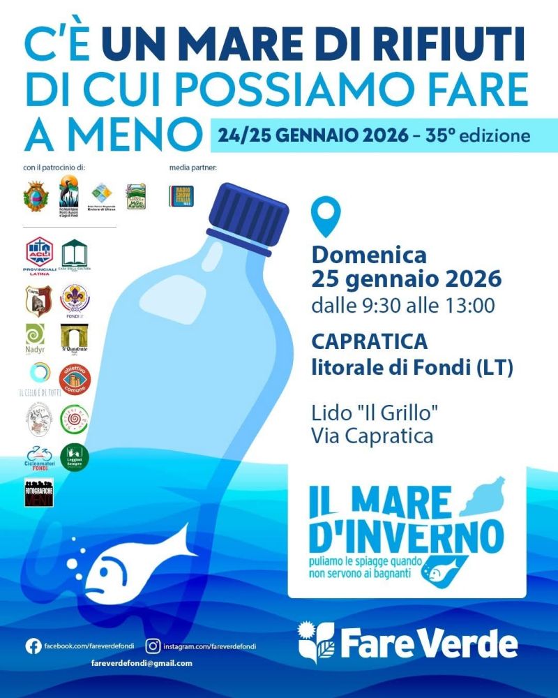 C'E' UN MARE DI RIFIUTI DI CUI POSSIAMO FARE A MENO - CAPRATICA FONDI (LT)