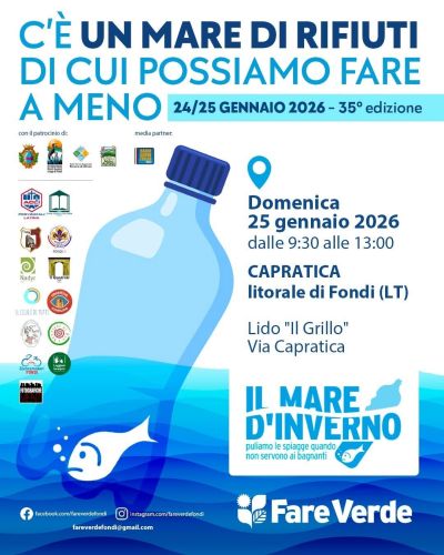 C'E' UN MARE DI RIFIUTI DI CUI POSSIAMO FARE A MENO - CAPRATICA FONDI (LT)