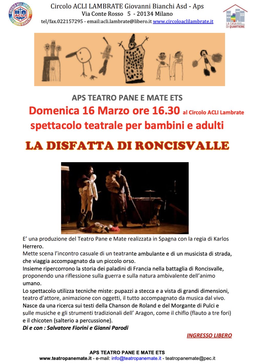 La disfatta di Roncisvalle - Circolo Acli Lambrate (MI)