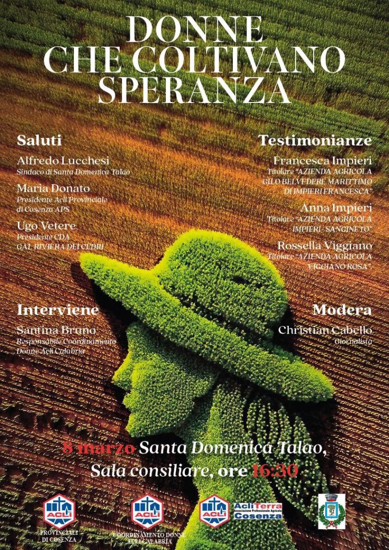Donne che coltivano speranza - Acli Cosenza, Coordinamento Donne Acli Calabria e Acli Terra Cosenza (CS)