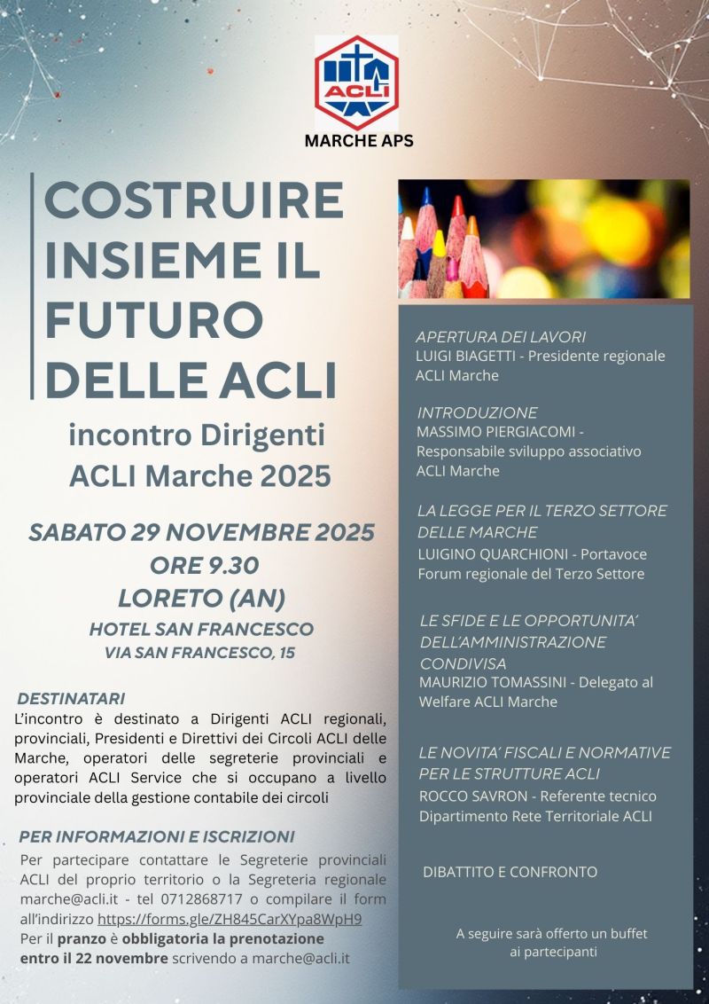 Costruire insieme il futuro delle Acli - Loreto (AN) - Acli Marche