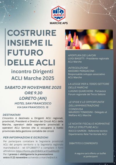 Costruire insieme il futuro delle Acli - Loreto (AN) - Acli Marche