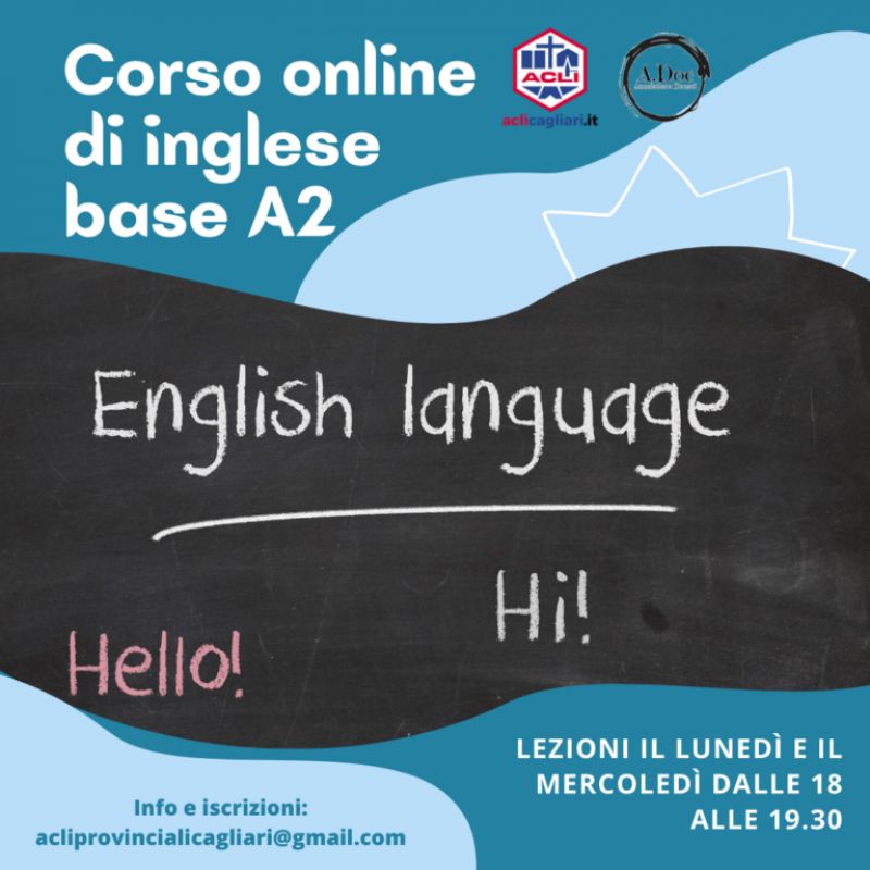 Corso online di inglese A2 - Acli Cagliari (CA)