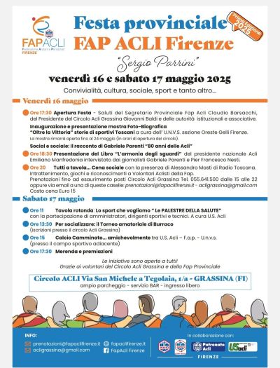 Festa provinciale FAP Acli Firenze - FAP Acli Firenze (FI)