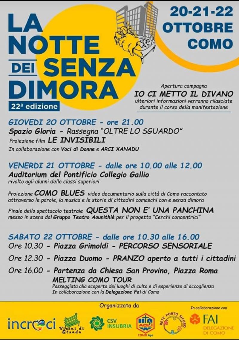 La Notte Dei Senza Dimora - Acli Como (CO)
