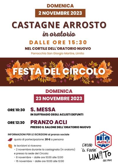 Festa del Circolo - Limito Pioltello (MI) - Circolo Acli Limito Pioltello (MI)
