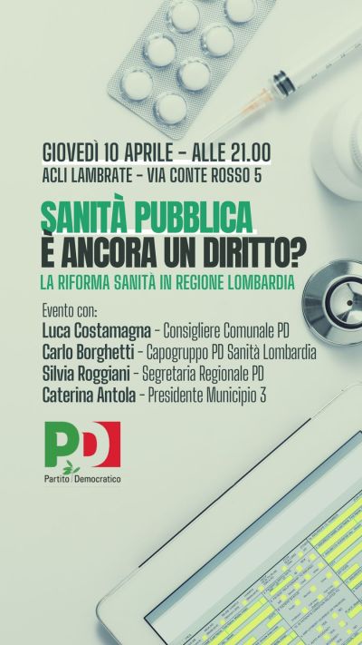 Sanità pubblica è ancora un diritto? - Circolo Acli Lambrate (MI)