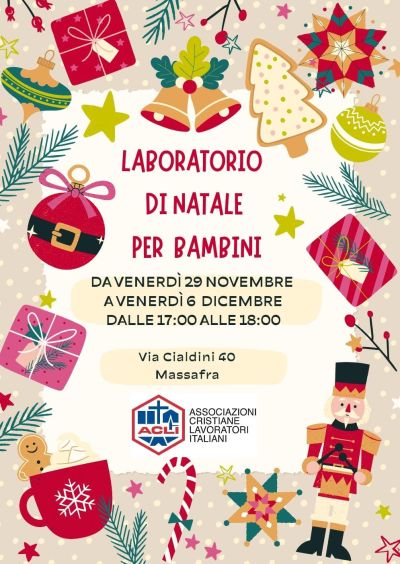 Laboratorio di Natale per bambini - Circolo Acli Massafra (TA)