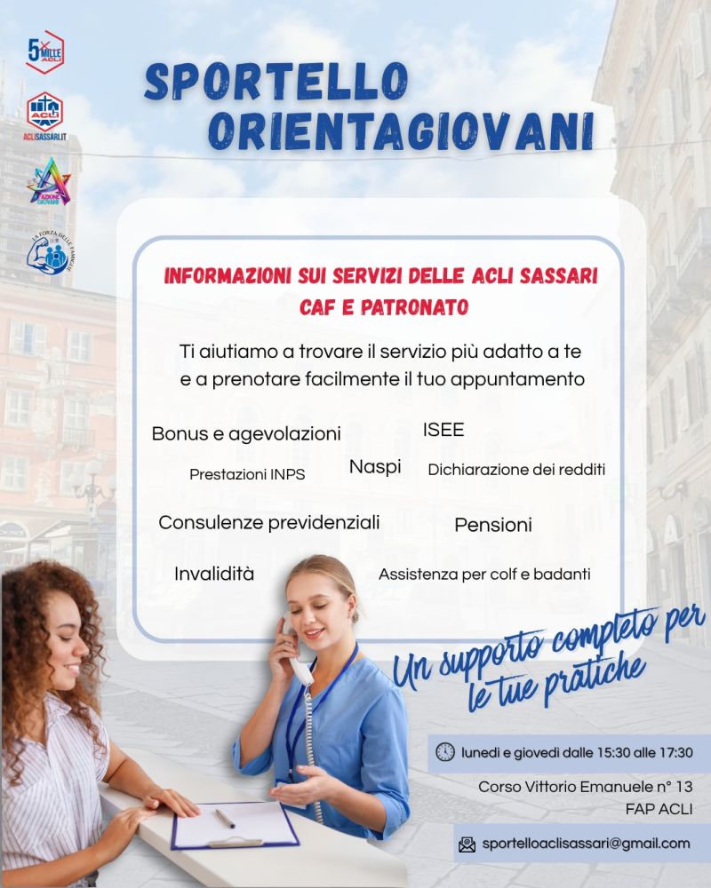 Sportello Orientagiovani - Sassari - Acli Sassari (SS)