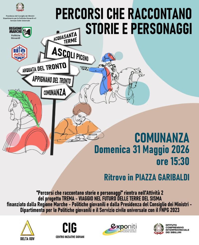 PERCORSI CHE RACCONTANO STORIE E PERSONAGGI - COMUNANZA (AP)