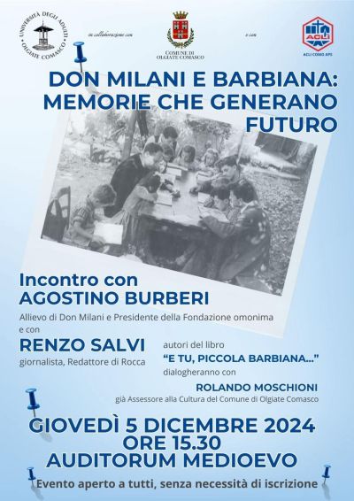 Don Milani e Barbiana: Memorie che generano futuro - Acli Como (CO)