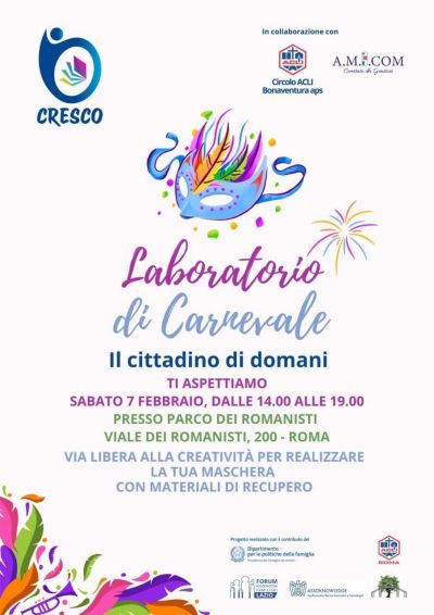 LABORATORIO DI CARNEVALE - IL CITTADINO DI DOMANI - ROMA