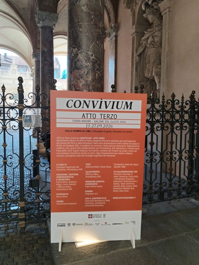 CONVIVIUM, DAL FERRO AL CIBO - TORINO - ASS. PROMETHEUS AFFILIATA ACLI (CN)