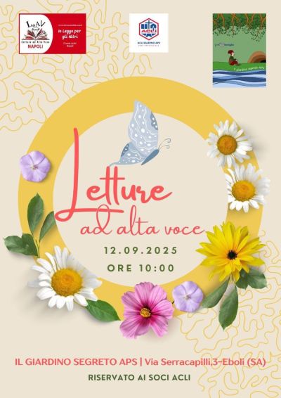 Letture ad alta voce - Eboli (SA) - Il Giardino Segreto e Acli Salerno (SA)