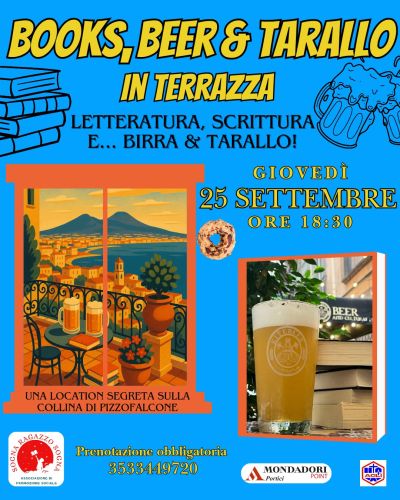 Books, Beer &amp; Tarallo in Terrazza - Napoli - Circolo Acli Sogna Ragazzo Sogna (NA)
