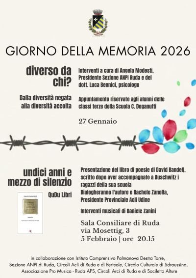 UNDICI ANNI E MEZZO DI SILENZIO - GIORNO DELLA MEMORIA 2026 - RUDA (UD)