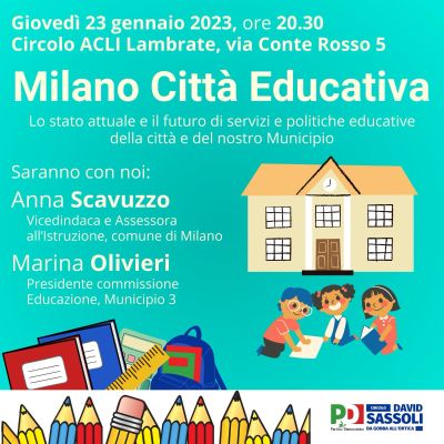 Milano Città Educativa - Circolo Acli Lambrate (MI)